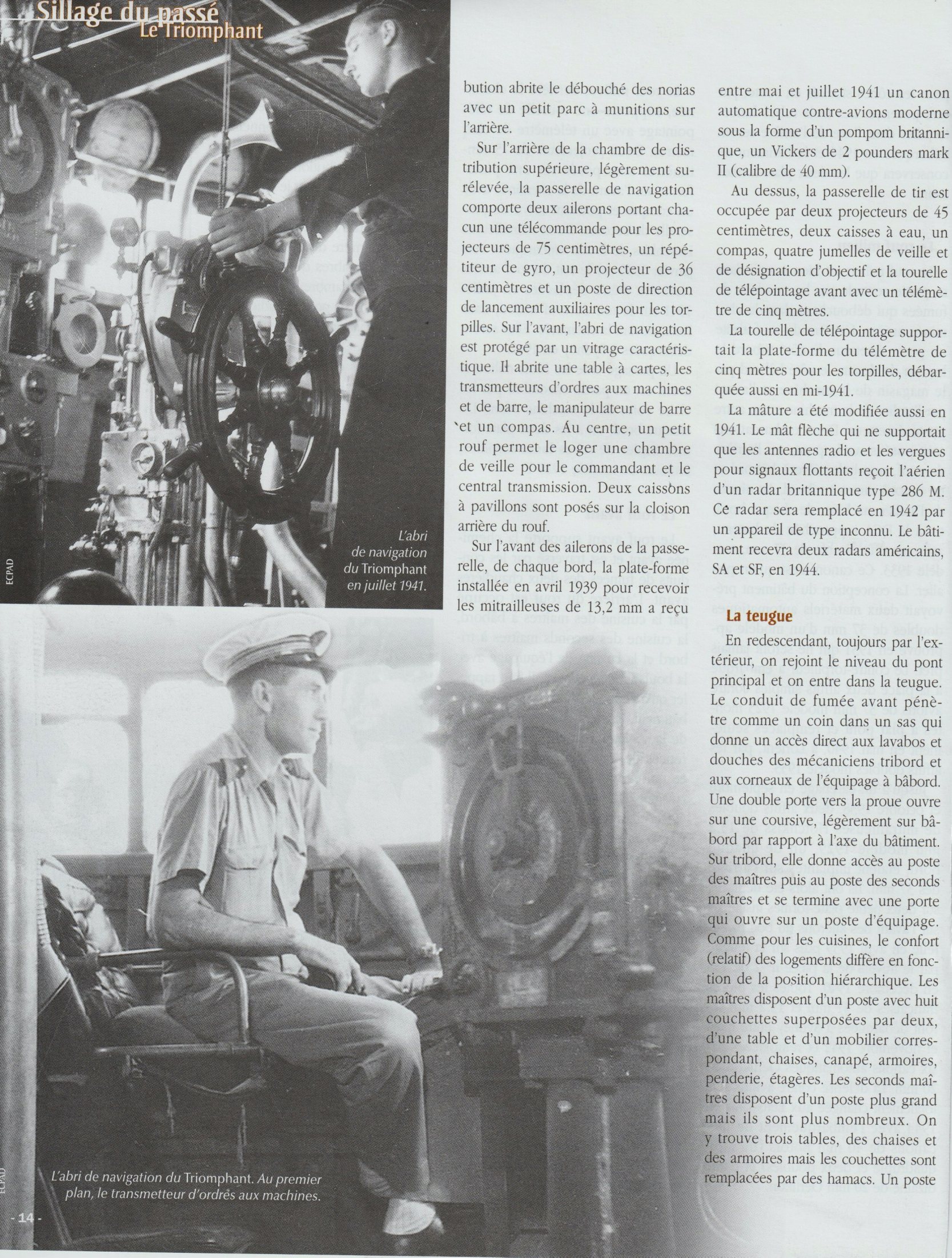 Le Triomphant — revue Marines & Forces navales — page 12