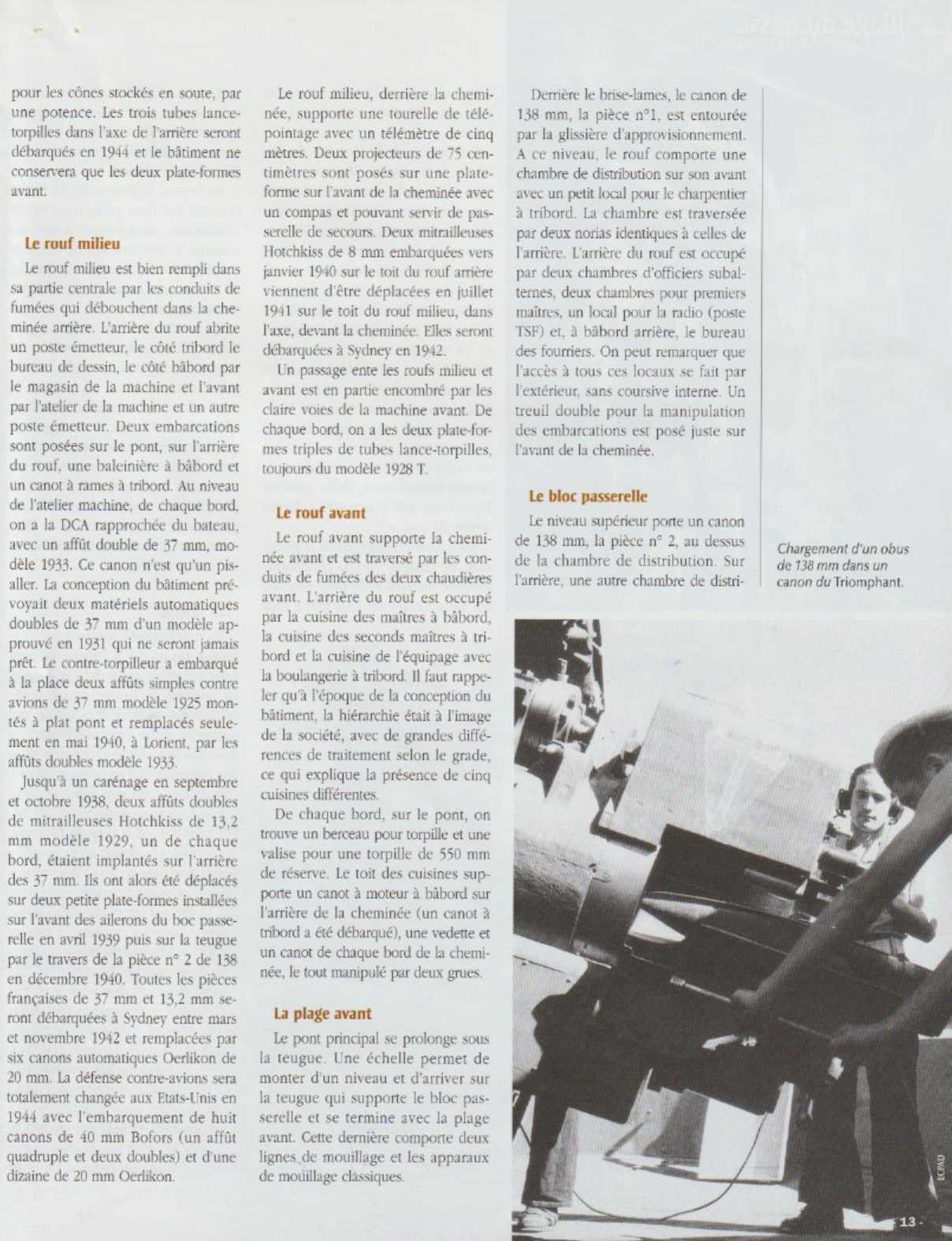 Le contre-torpilleur Le Triomphant - Période FNFL — page 10
