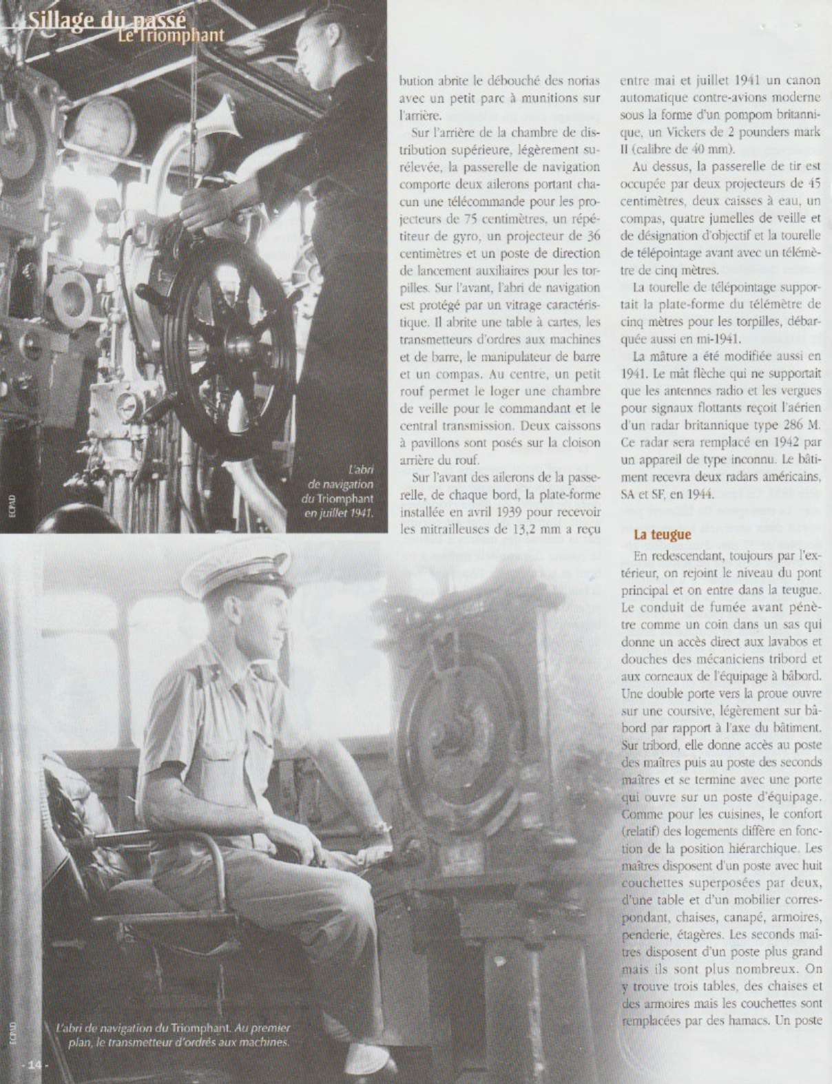 Le contre-torpilleur Le Triomphant - Période FNFL — page 11