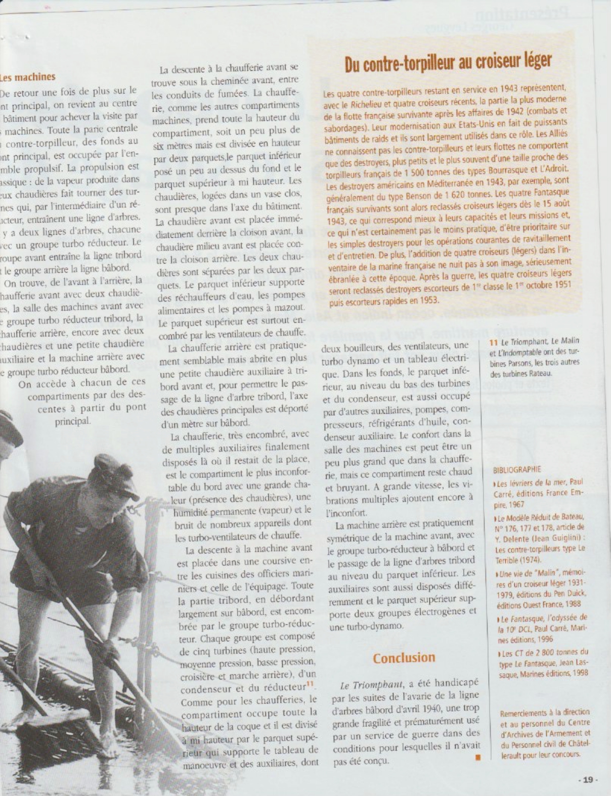 Le contre-torpilleur Le Triomphant - Période FNFL — page 16