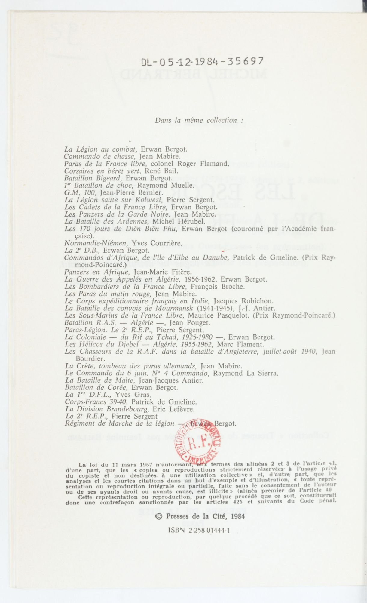 Livre Girardon — Les FNFL — page 15