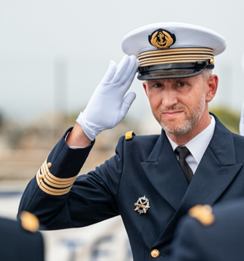 Prise de commandement du CV Jean-François Mangin aux fonctions de COMESNLE.