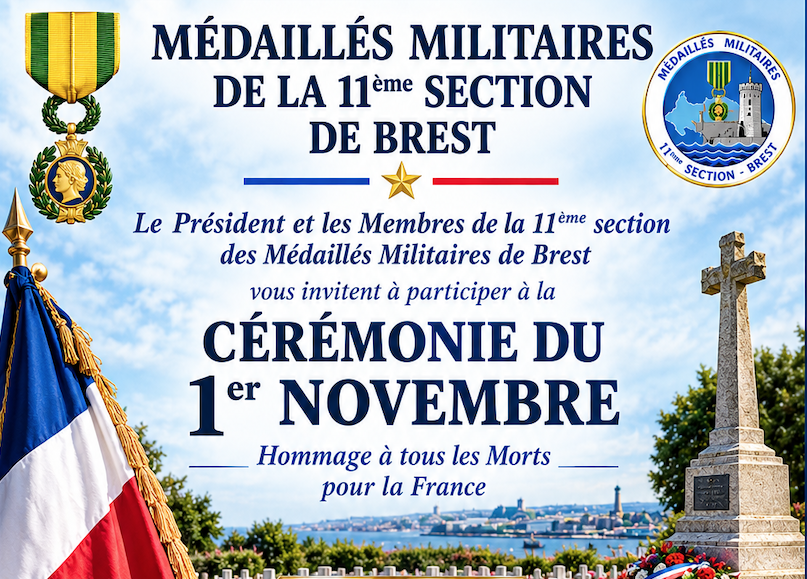 Cérémonie du 1er novembre - Hommage à tous les morts pour la France