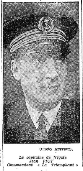 Prise de commandement du capitaine de frégate Jean Piot.